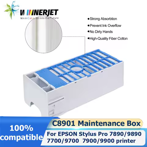 C12C890191/C8901 Maintenance Box Waste Ink Tank With chip for Epson Stylus Pro7890 9890 7700 9700 79