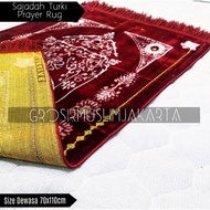 Thick Fur Turkish Prayer Rug / Soft Fur Turkish Prayer Rug / Large Size Adult Prayer Rug