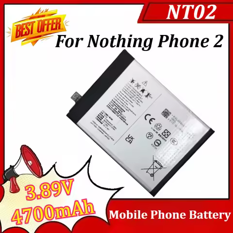 New NT02 3.89V 4700mAh Battery For Nothing Phone 2 Mobile Phone Battery