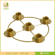 [Ihoce] Advent Wreath  for Tapper Candles Decorative Dinner Candle Cup Iron Candlestick Advent Candl