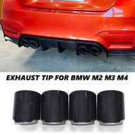 1 PCS Carbon Fiber Exhaust Tips For BMW M2 M3 M4 M135i M235i M140i M240i M335i M340i M435i Direct Pl