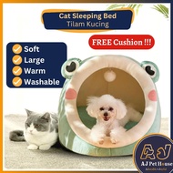 AJPET Cat Sleeping Bed Washable Pet Bed Cushion Tempat Tidur Kucing Bantal Tilam Kucing Dog House Ru