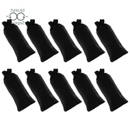 10Pcs  Burlap Wine Bags Drawstring, Hessian Cloth Bottle Gift Bags for Blind Taste Halloween Party H