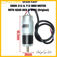 DNOR 212/712/212K Arm Autogate Mini Motor With Gear Box & Wire (Original Spare Part)