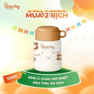 ELEFANCE Thermal Stainless Steel Porridge Pot with Handle 430ml