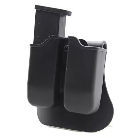 Tactical Pistol Double Magazine Pouch 9mm Mag Holder Carrier for Glock 17 19,Beretta M9 92,9mm .40 C