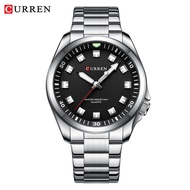 CURREN/Karen 8451 Mens Steel Band Waterproof Round Watch Simple Couple Watch Business Mens Watch sey
