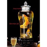 Rattan Ginseng Glass Bottle 6 Liter, 10 Liter With and Without Faucet