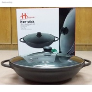 ❈₪36CM/40CM DOUBLE EARS WOK "HONHEY NON-STICK"