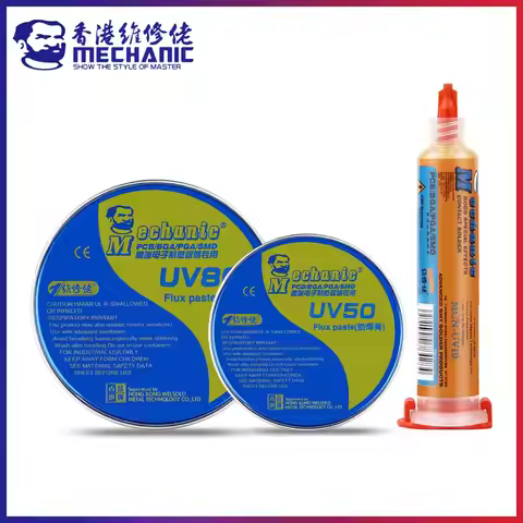 MECHANIC UV Series Mild Rosin Halogen-Free Lead-Free Solder Flux No-Clean Soldering Flux Paste For P