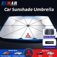 Mitsubishi Car Sunshade Umbrella Car Sun Visor UV protection Car Front Windscreen Cover Sun Shade fo