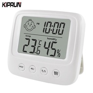 [Ready stock] KIPRUN Digital Temperature Humidity Meter,  Backlight Home Indoor LCD Electronic Thermometer Hygrometer  Sensor Humidity Meter Thermometer Hygrometer Gauge, Smile Face Design with Hanging Hole