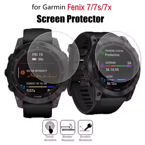 5PCS Smart Watch Screen Protector for Garmin Fenix 7 / Fenix 7S Pro / Fenix 7X Sapphire Solar Temper