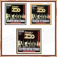 Dadi V132 Violin String, EG222 Electric Guitar String, and AG242 Acoustic Guitar String Set
