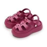 UTUNE Roman wanita sandal 5.5cm tebal Soled kasual bernafas bukan slip lembut EVA Flat Shoes