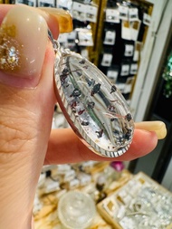 自用精品大片雲母黑紅超七花瓣超七項鍊三輪骨幹水晶多功能場