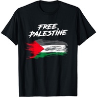 Free Gaza Palestine Flag Arabic T-Shirt for Kids