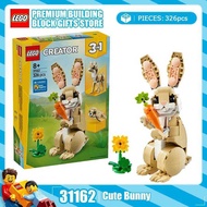 3-in-1 Animal Series 31165 31162 Wild Panda and Cute Rait Assembly Toy Model DIY Children's Gift