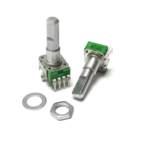 1PCS ALPHA 142 Type 0B10K MidasPRO6 mixer digital potentiometer 360 Degrees 4 pin handle length 22MM