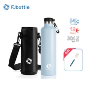 FJbottle Water Bottle 1000ml Tumbler With Bag 304 Insulated Stainless Steel Thermos Bottle BPA-Free