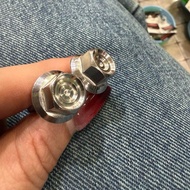 น็อตยึดปั๊มหน้า M8x25 สนามชั้น ใส่ปั๊มเดิมเวฟ ราคาคู่ละ