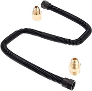 Aupoko 24" Non-Whistle Flexible Flex Gas Line Connector Kit, 3/8" Male Flare x 1/2" Male NPT Fitting end, 3/8" Male Flare x 1/2" Female NPT Fitting, Fit for LPG &amp; NG Propane Fire Pit Hose &amp; Fireplace