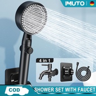 Shower Head Set shower with faucet 5-speed Pressurized Bathroom Shower Head Head With Hose