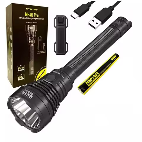 Original NITECORE MH40 Pro Flashlight USB-C Rechargeable UHi 40 LED Wireless Remote Switch Long Rang