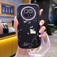 Realme 12 5G 13 5G C65 5G Narzo 70X 5G Narzo N65 5G Case Lovely Dog Case With Lanyard