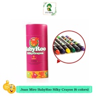 Joan Miro BabyRoo Silky Smooth Washable Safe Non-Toxic Crayon (6 colors)