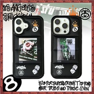 Racing culture STUSSSY Label Down Jacket Hard Shell Phone Case Suitable For IPhone17 17AIR 17P 17PM 