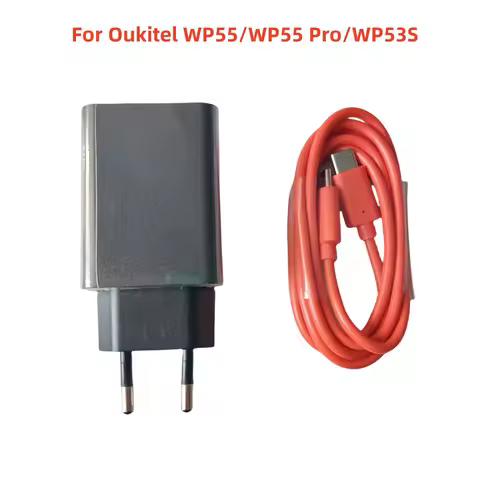 For Oukitel WP55 PRO WP53S Phone EU 33W Fast Charger Travel Adapter+Type C To Type-C USB Data Line C
