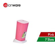 Elianware Durable Plastic 7 Slots Block Knife Holder