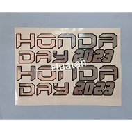 Sticker Honda Day 2023 Sticker Pintu Bawah Kereta Warna Chrome