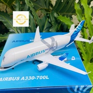 Airbus Beluga XL Super Transport Plane Model “White Whale” Scale 1:400 (20CM) High Quality Alloy