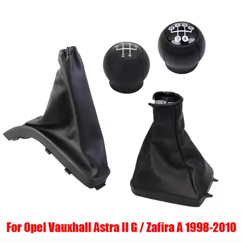 5 Speed for Opel Vauxhall Astra II G Zafira A 1998-2010 Gear Shift Knob with Gaiter Boot Cover Handb