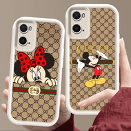 Case for OPPO A57 A77s A76 A36 A57e A96 A57s A77 Soft white E7 Mickey and Minnie