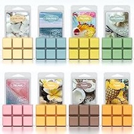 ARVIDSSON Summer Scented Wax Melts, Tropical Scentsy Soy Wax Cubes for Wax Warmer, Strong Scent Home Warmer Tart, Candle Melts Decor Gift, 2.5 oz (8 Pack)