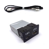 ชาร์จไฟเร็ว USB Type-C สำหรับ Toyota Sienna Camry Vios Highlander Charger Carport Accessories Automo