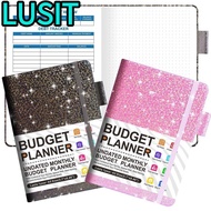 LUSIT Monthly Finance Organizer, Cash Flow Management Multifunctional A5 Cash Budget Planner Book, P