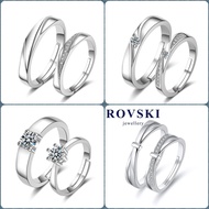 in stock Raya Fashion Couple Rings One Pair Silver Ring 925 Original Male S925 Ring Sterling Silver 