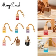[MagiDeal] Hanging Car Air Freshener Diffuser Bottle 8ml Aroma Fragrance Holder Auto