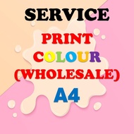 PRINT SERVICE PRINT COLOUR A4 ONLY
