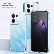 Cre Soft Case Silikon Oppo Reno 8 4G Oppo Reno 8 5G Oppo Reno 8 Z Oppo Reno 8 Pro 5G Bening Transparant Anti Crack Anti Crack