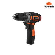 ( โปรโมชั่น++) คุ้มค่า Pumpkin พัมคิน สว่านไร้สาย 12 โวลต์ รุ่นมอเตอร์แบบไร้แปรงถ่าน ราคาสุดคุ้ม ชุด