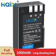 HQIX Suitable for Nikon D40 D3000 D5000 D60 D40X Camera EN-EL9 Charger Battery