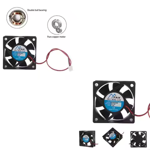 60mm Mini Cooling Fan Sleeve Bearing 6020 12V 60X60X20mm Brushless Miner