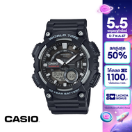 CASIO นาฬิกาข้อมือ CASIO รุ่น AEQ-110W-1AVDF วัสดุเรซิ่น สีดำ
