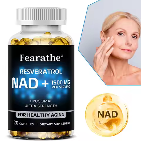 1500mg-NAD+ Supplement with Resveratrol To Support Cellular Health, Enhance Endurance, and Fight Agi