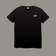 ALO Basic Mini Text T-Shirt for Men and Women Cheap